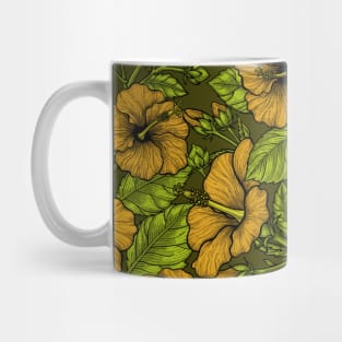 Yellow hibiscus Mug